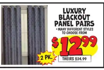 Ollie's LUXURY BLACKOUT PANEL PAIRS offer