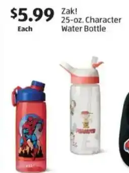 Aldi Zak! Character water bottle offer