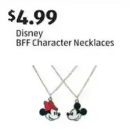 Aldi Disney BFF Character Necklaces offer