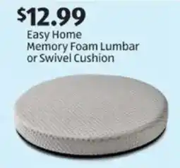 Aldi Easy Home Memory Foam Lumbar or Swivel Cushion offer