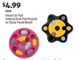 Aldi Heart to Tail Interactive Pet Puzzle or Slow Feed Bowl offer