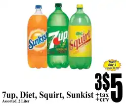 Baja Ranch 7up and Diet or Squirt and Sunkist offer