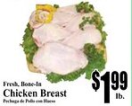 Baja Ranch Fresh Bone-In Chicken Breast offer