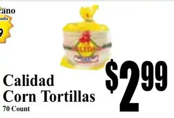 Baja Ranch Calidad Corn Tortillas offer