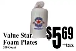 Baja Ranch Value Star Foam Plates offer