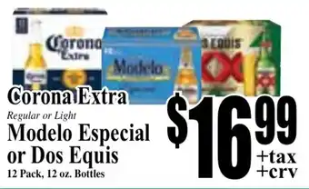 Baja Ranch Corona Extra and Modelo Especial or Dos Equis offer