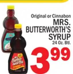 C Town MRS. BUTTERWORTH'S SYRUP offer