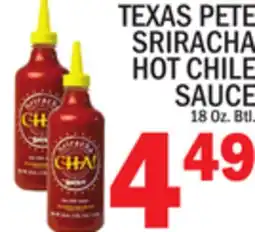 C Town TEXAS PETE SRIRACHA HOT CHILE SAUCE offer