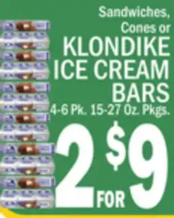 C Town KLONDIKE ICE CREAM BARS offer