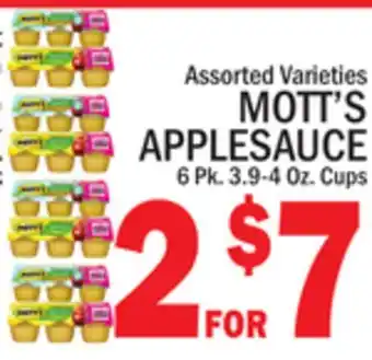 C Town MOTT'S APPLESAUCE offer