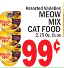 C Town MEOW MIX CAT FOOD offer