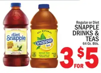 C Town SNAPPLE DRINKS & TEAS offer