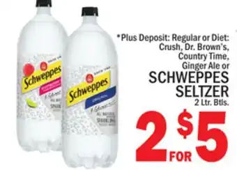 C Town SCHWEPPES SELTZER offer