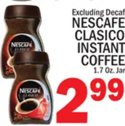 C Town NESCAFE CLASICO INSTANT COFFEE offer