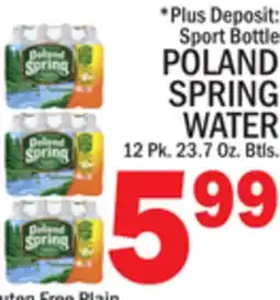 C Town POLAND SPRING WATER offer