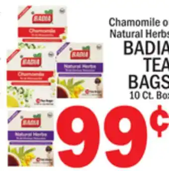 C Town BADIA TEA BAGS offer