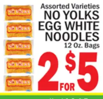 C Town NO YOLKS EGG WHITE NOODLES offer