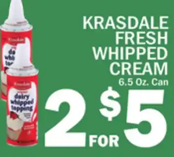 C Town KRASDALE FRESH WHIPPED CREAM offer