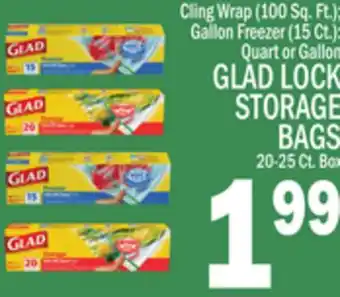 C Town GLAD LOCK STORAGE BAGS offer