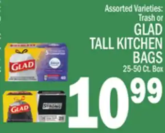 C Town GLAD TALL KITCHEN BAGS offer