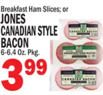 C Town JONES CANADIAN STYLE BACON offer