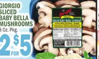 C Town GIORGIO SLICED BABY BELLA MUSHROOMS offer