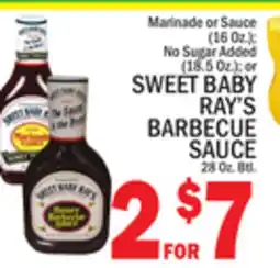 C Town SWEET BABY RAY'S BARBECUE SAUCE 28 Oz. Btl offer