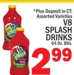 C Town V8 SPLASH DRINKS offer