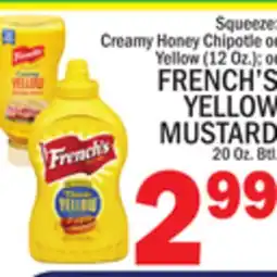 C Town FRENCH'S YELLOW MUSTARD 20 Oz. Btl offer