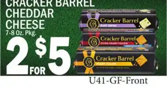 C Town CRACKER BARREL CHEDDAR CHEESE offer