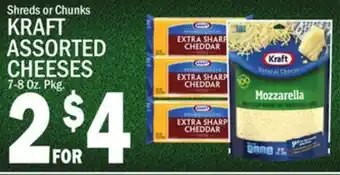 C Town KRAFT ASSORTED CHEESES offer