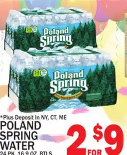 C Town POLAND SPRING WATER offer