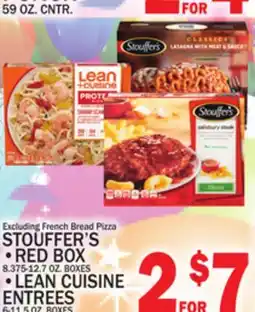 C Town STOUFFER'S •RED BOX 8.375-12.7 OZ. BOXES •LEAN CUISINE ENTREES 6-11.5 OZ. BOXES offer