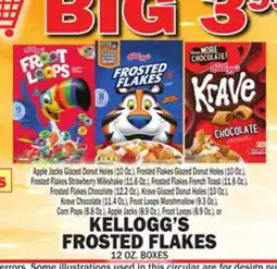 C Town KELLOGG'S FROSTED FLAKES 12 OZ. BOXES offer