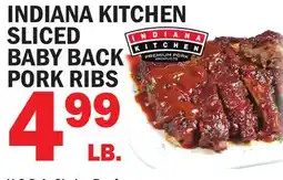 Bravo Supermarkets INDIANA KITCHEN BABY BACK PORK RIBS offer