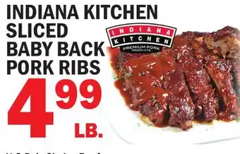 Bravo Supermarkets INDIANA KITCHEN BABY BACK PORK RIBS offer