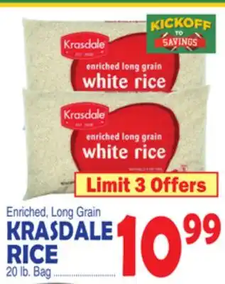 Bravo Supermarkets KRASDALE RICE offer