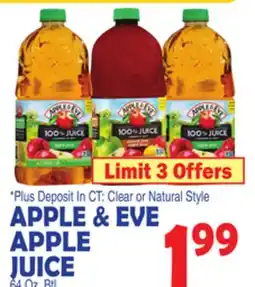 Bravo Supermarkets APPLE & EVE APPLE JUICE offer