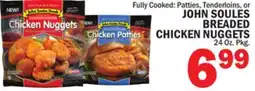 Bravo Supermarkets JOHN SOULES BREADED CHICKEN PATTIES, TENDERLOINS, OR NUGGETS offer