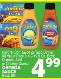 Bravo Supermarkets ORTEGA SAUCE 9 Oz. Btl offer