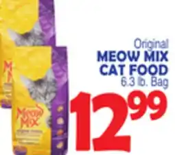 Bravo Supermarkets MEOW MIX CAT FOOD offer