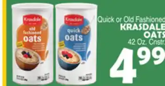 Bravo Supermarkets KRASDALE OATS offer