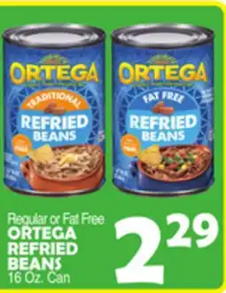 Bravo Supermarkets ORTEGA REFRIED BEANS offer