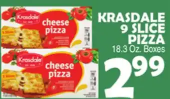 Bravo Supermarkets KRASDALE 9 SLICE PIZZA offer