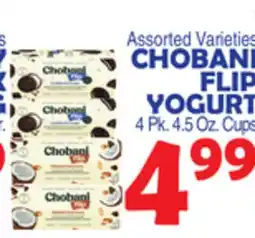 Bravo Supermarkets CHOBANI FLIP YOGURT offer