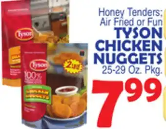 Bravo Supermarkets TYSON CHICKEN NUGGETS offer