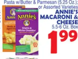 Bravo Supermarkets ANNIE'S MACARONI & CHEESE 5.5-6 Oz. Box offer