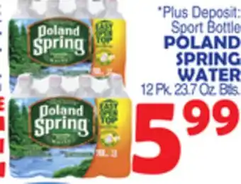 Bravo Supermarkets POLAND SPRING WATER offer