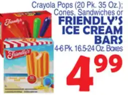 Bravo Supermarkets FRIENDLY'S ICE CREAM BARS offer