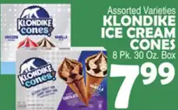 Bravo Supermarkets KLONDIKE ICE CREAM CONES offer